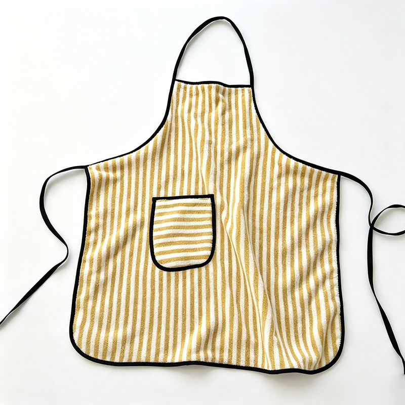 CouldNook Striped Bib Apron - Contrast Pocket Kitchen Essential