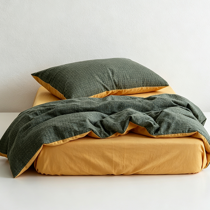 CouldNook Cotton Bedding Set - Textured Four-Piece Bedding Collection