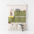 CouldNook Seven Pocket Wall Organizer - Geometric Fabric Panels