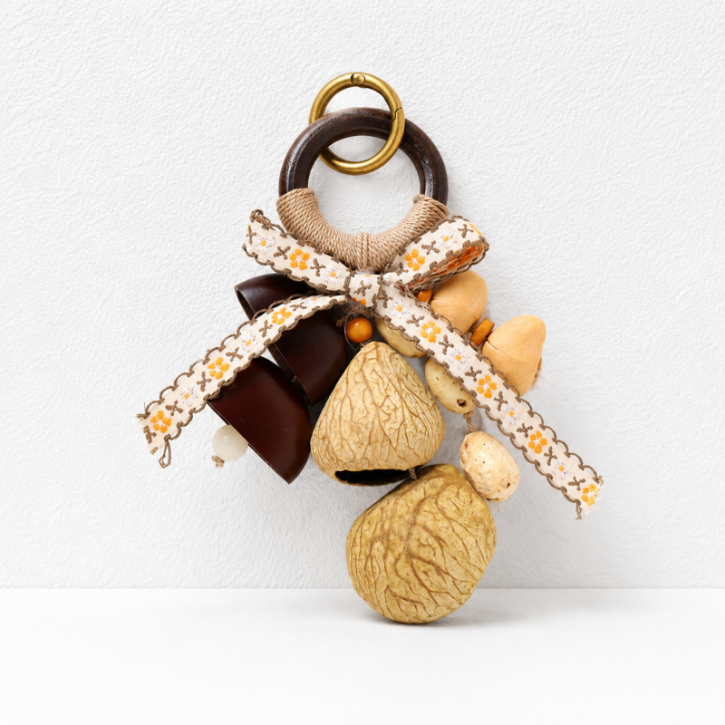 CouldNook Botanical Seed Bag Charm - Forest Nut Keychain