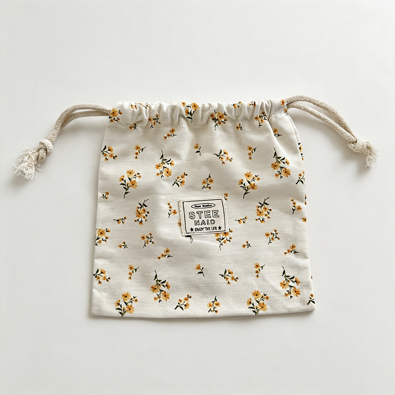CouldNook Lace Edge Drawstring Organizer Bag - Gentle Storage Detail