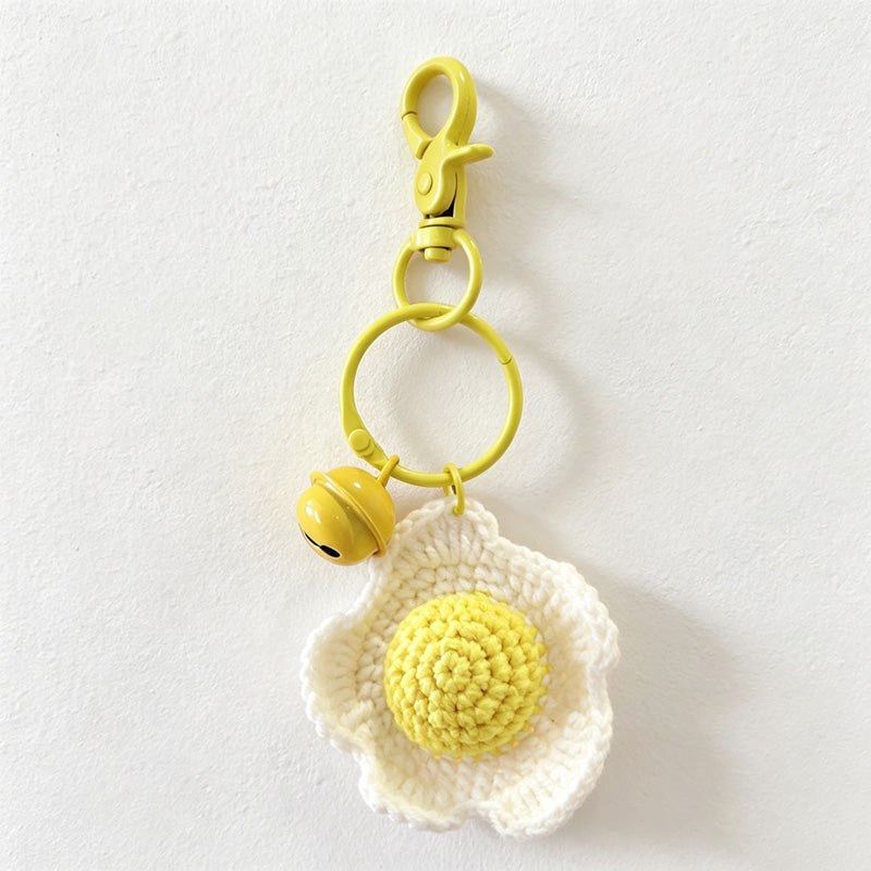 CouldNook Yarn Fried Egg Ornament - Four Attachment Options