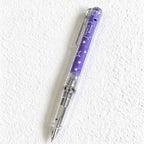 CouldNook Star Print Gel Pen - Clear Barrel And Ribbed Grip