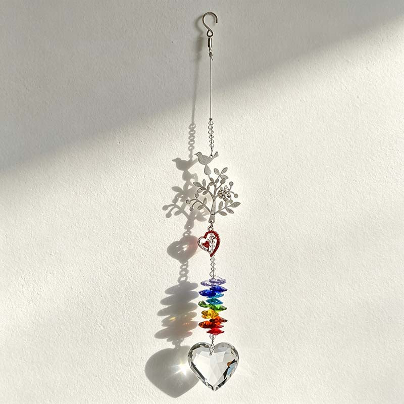 CouldNook Heart Suncatcher - Reindeer Mushroom Or Tree Upper Motifs