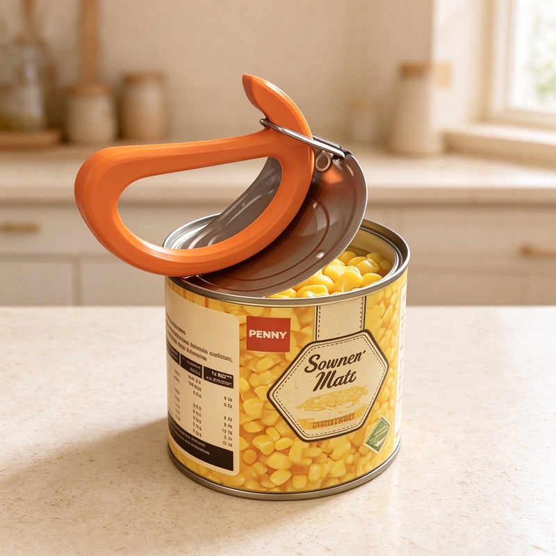 Pull-Tab Can Opener with Long Handle and Hanging Hole
