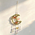CouldNook Botanical Suncatcher - Butterfly Accents On Leaf Wrapped Frames