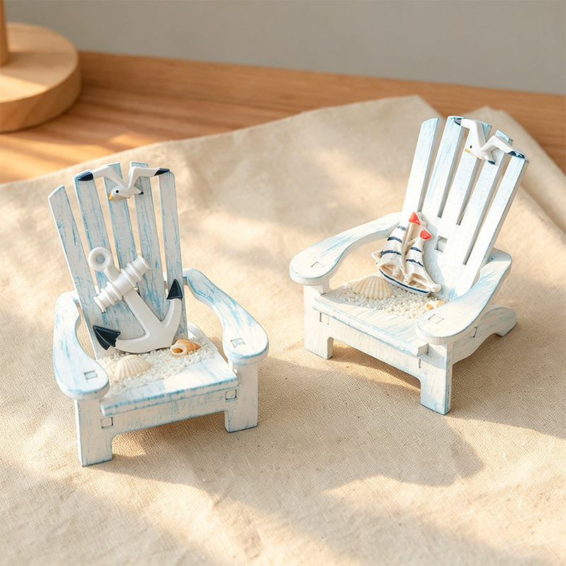 CouldNook Miniature Beach Chair Ornament - Desktop Ornament
