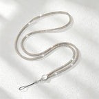 CouldNook Rhinestones Set Crossbody Phone Strap with Heart-Shaped Links