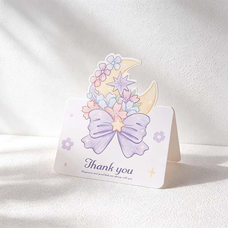 CouldNook Floral Greeting Card - Pastel Bouquets Wreaths And Ribbon Illustrations