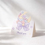 CouldNook Floral Greeting Card - Pastel Bouquets Wreaths And Ribbon Illustrations