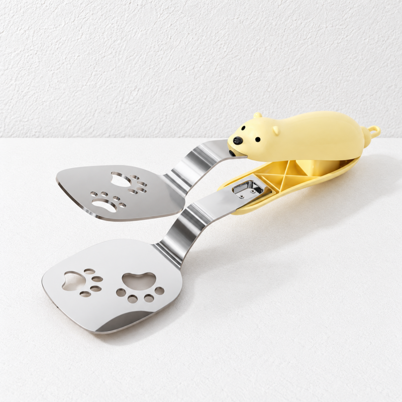 CouldNook Bear Kitchen Tongs - Slotted Turner and Gripping Design