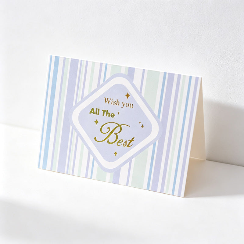 CouldNook Foil Message Greeting Card - Pastel Occasion Designs