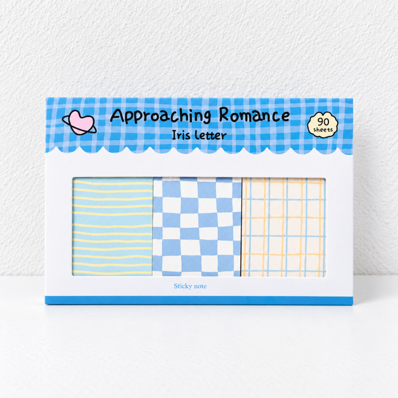 CouldNook Combination Sticky Notes - Coordinated Grid Memo Set