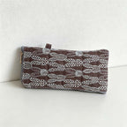 CouldNook Embroidered Eyeglass Pouch - Navy and Brown Options