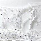 CloudNook 300g White Spider Web – Halloween Decoration with 100 Spiders