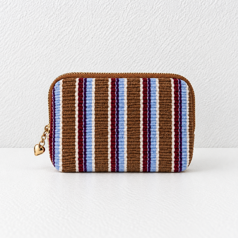 CouldNook Striped Jewelry Pouch - Layered Interior Dividers