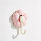 CouldNook Flower Suction Cup Hook - Rounded Petals and Curved Arm