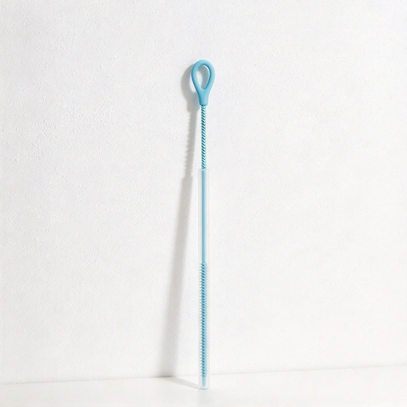 CouldNook Silicone Straw Cleaning Brush - Slender Head And Loop Handle