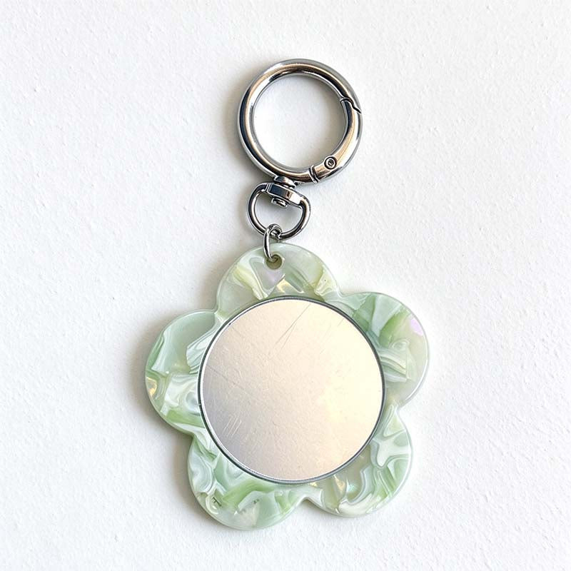 CouldNook Flower Mirror Bag Charm - Rounded Petal Frame