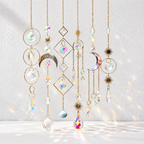 CouldNook Decorative Suncatcher - Celestial and Nature Motifs in Hanging Arrangements
