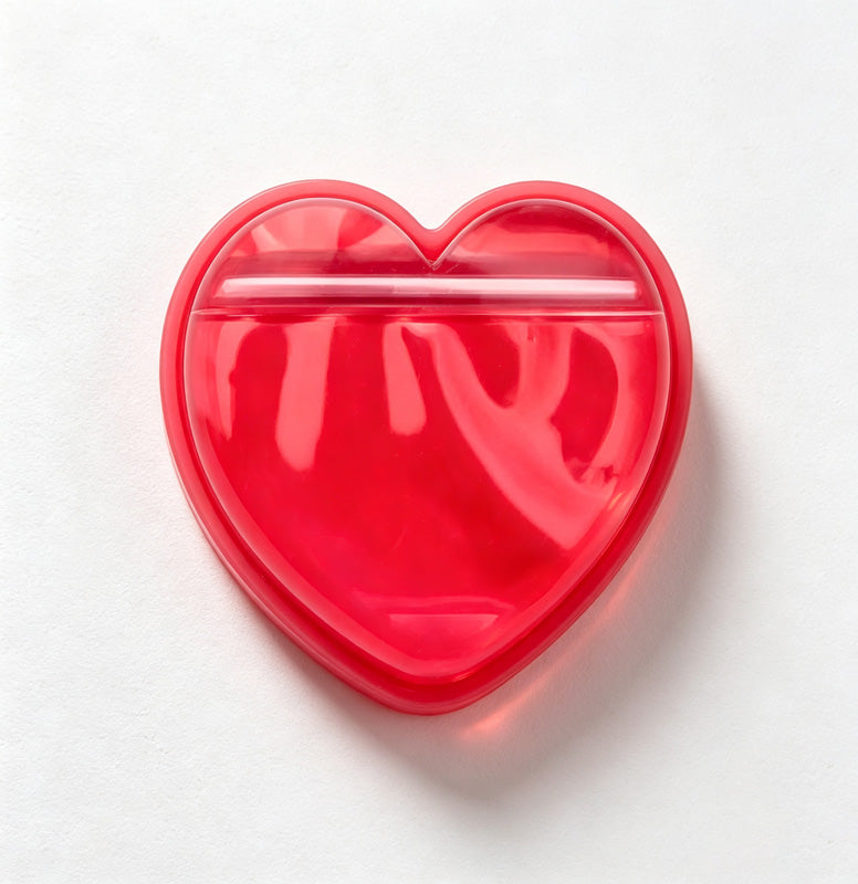CouldNook Heart Shape Storage Pouch - Translucent Mini Case
