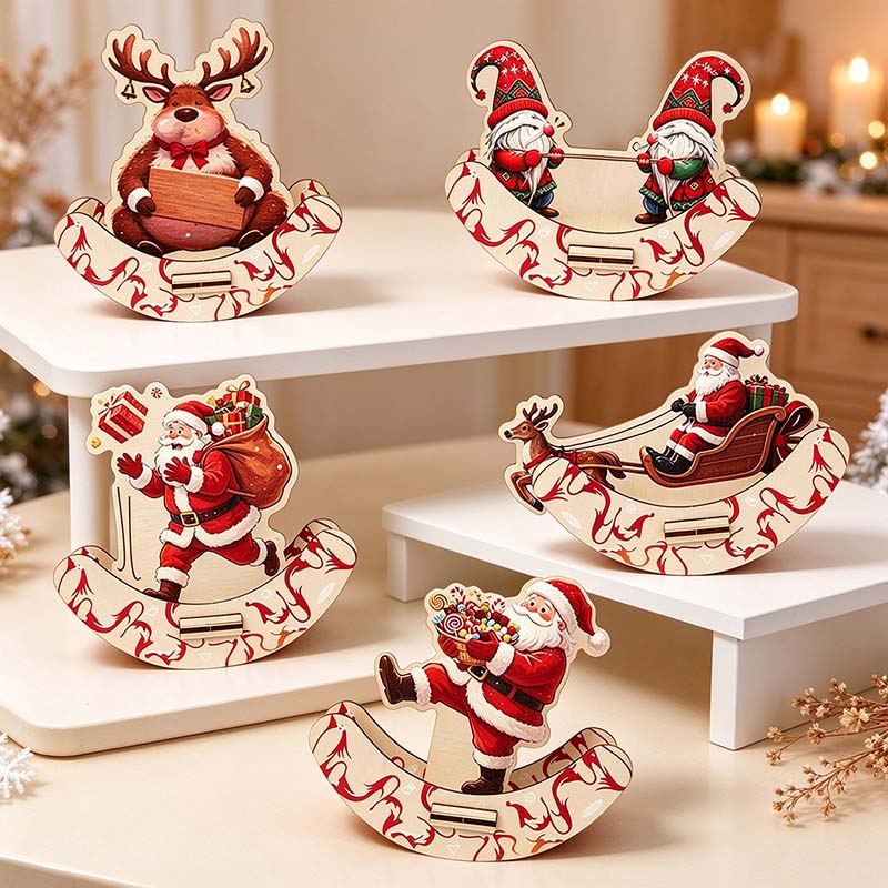 CouldNook Wooden Christmas Rocking Decoration - Assembly Kit
