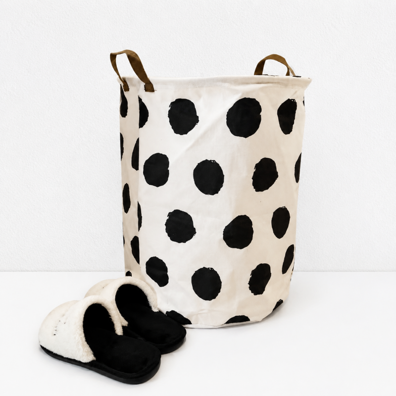 CouldNook Foldable Laundry Hamper - Printed Dual-Handle Storage Bin