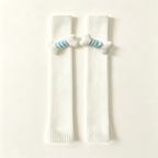 CouldNook Bow Pom Slouch Socks - Playful Sneaker Accent