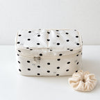 CouldNook Divided Makeup Case - Polka Dot Exterior
