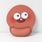 CouldNook Round Expression Mouse Pad - Raised Wrist Support
