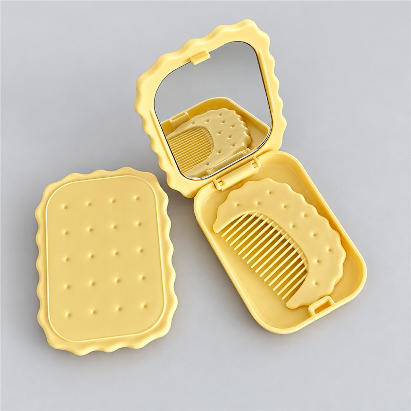 CouldNook Biscuit Pocket Mirror - Dotted Cover And Two Shape Choices