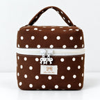CouldNook Polka Dot Makeup Case - Bow Zipper Pulls