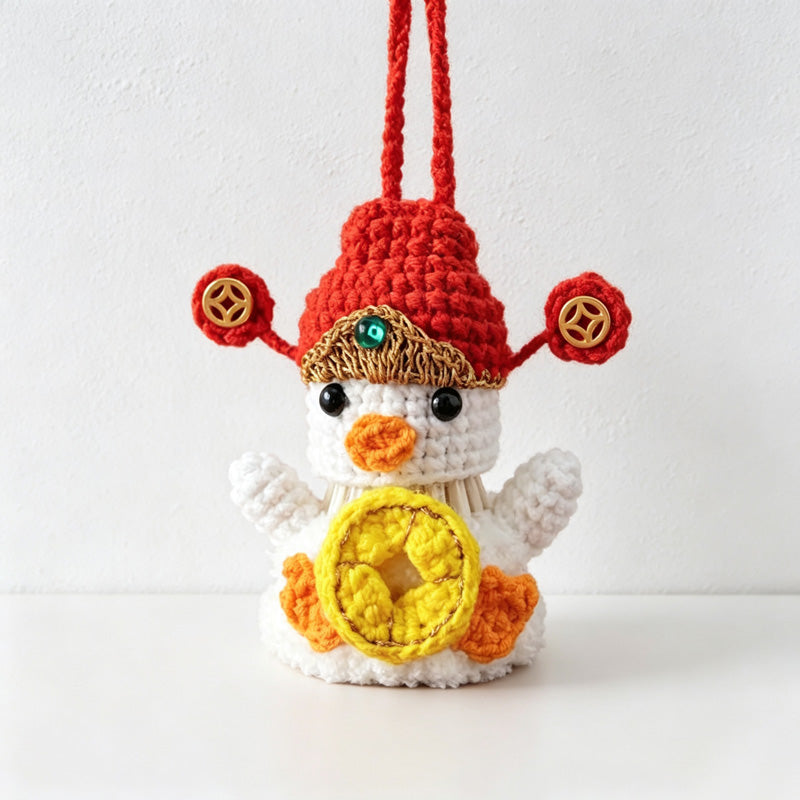 CouldNook Yarn Duck Hanging Ornament - Seasonal Costume Details