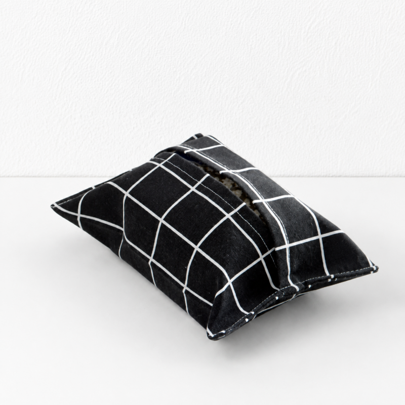 CouldNook Fabric Tissue Box Cover - Simple Grid Patterns