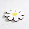 CouldNook Daisy Coaster Set - Four Wooden Flowers And Rounded Petals