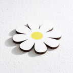 CouldNook Daisy Coaster Set - Four Wooden Flowers And Rounded Petals