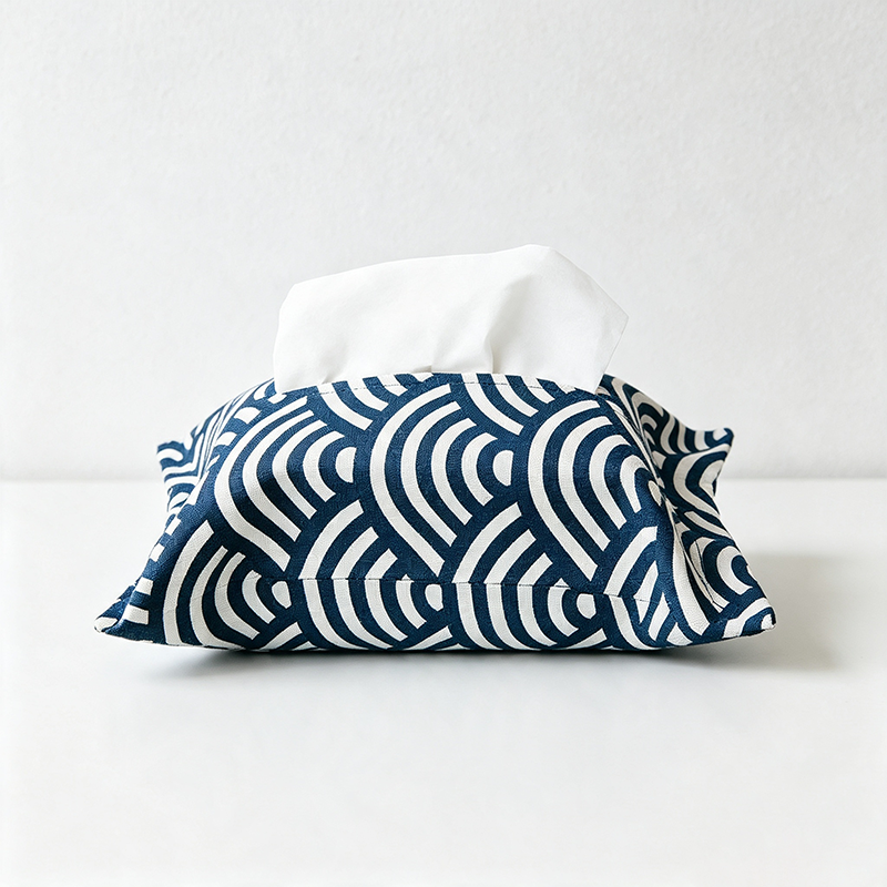 CouldNook Wave Pattern Tissue Box - Calm Sofa Side Accent