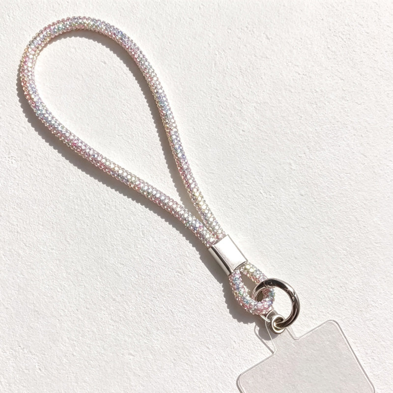 CouldNook Rhinestones Set Phone Strap with Figure-Eight Links
