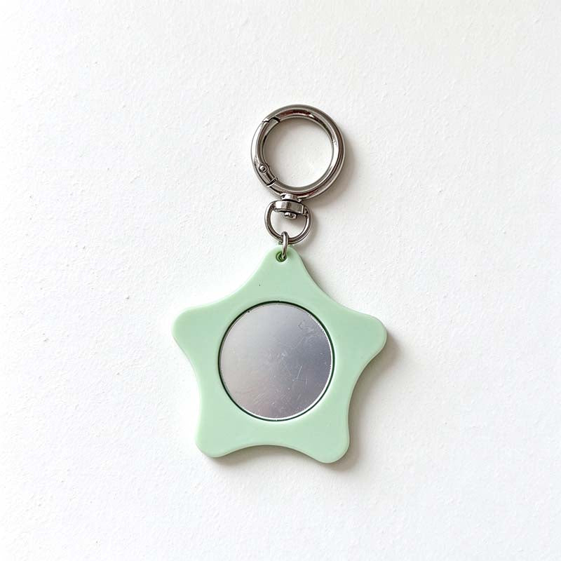 CouldNook Rounded Star Mirror Keychain - Circular Inset