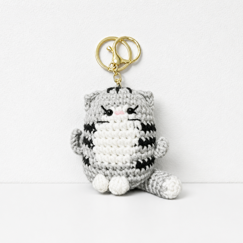CouldNook Vegetable Animal Figure Keychain - Split Ring Attachment