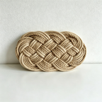CouldNook Woven Knot Drink Coaster - Warm Table Accent