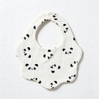 Six-Layer Cotton Gauze Baby Bib with Scalloped Edge