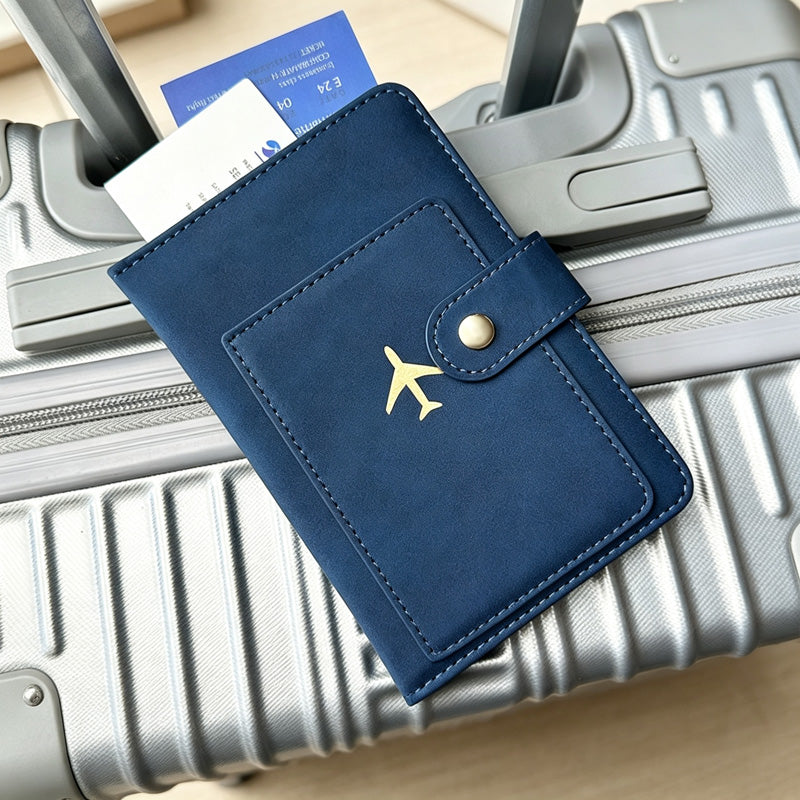 CouldNook Passport Holder - Snap Strap and Multiple Interior Card Pockets