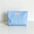 CouldNook Checked Cosmetic Bag - Vanity Storage Accent