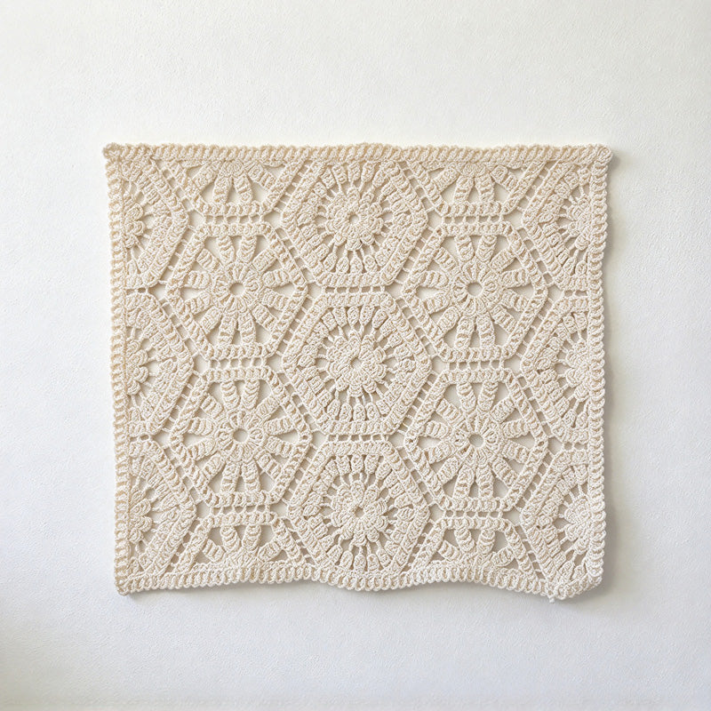 CouldNook Lace Table Mat - Cotton Openwork and Scalloped Floral Patterns