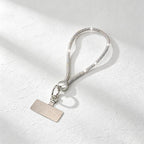 CouldNook Rhinestones Set Wrist Phone Strap with Heart-Shaped Links