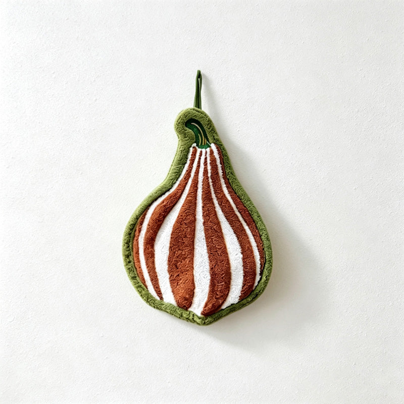 CouldNook Seasonal Hand Towel - Pumpkin Shaped Accent Hanging Home Use