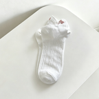 CouldNook Soft Bow Accent Ankle Socks - Everyday Footwear Accent