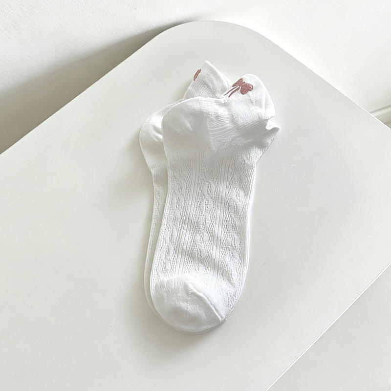 CouldNook Soft Bow Accent Ankle Socks - Everyday Footwear Accent