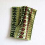 CouldNook Forest Jacquard Towel - Tree Rows And Flying Bird Motifs